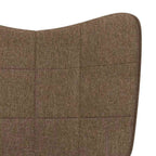 Relaxsessel mit Hocker Braun Stoff