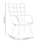 Relaxsessel mit Hocker Braun Stoff
