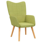 Relaxsessel mit Hocker Grün Stoff