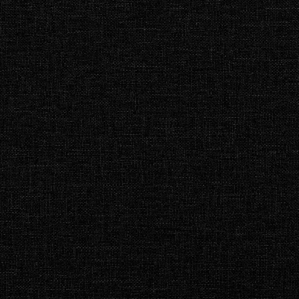 Relaxsessel mit Hocker Schwarz Stoff