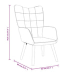 Relaxsessel mit Hocker Schwarz Stoff