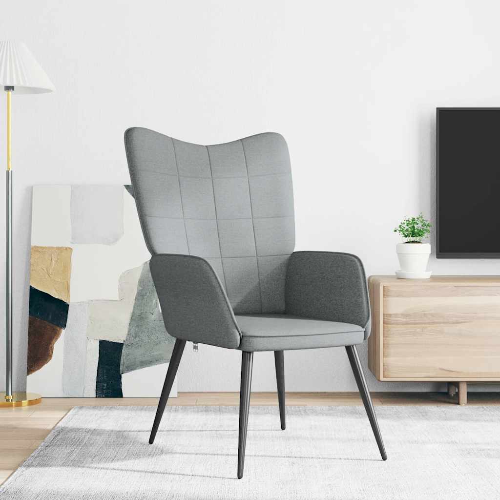 Relaxsessel Hellgrau Stoff