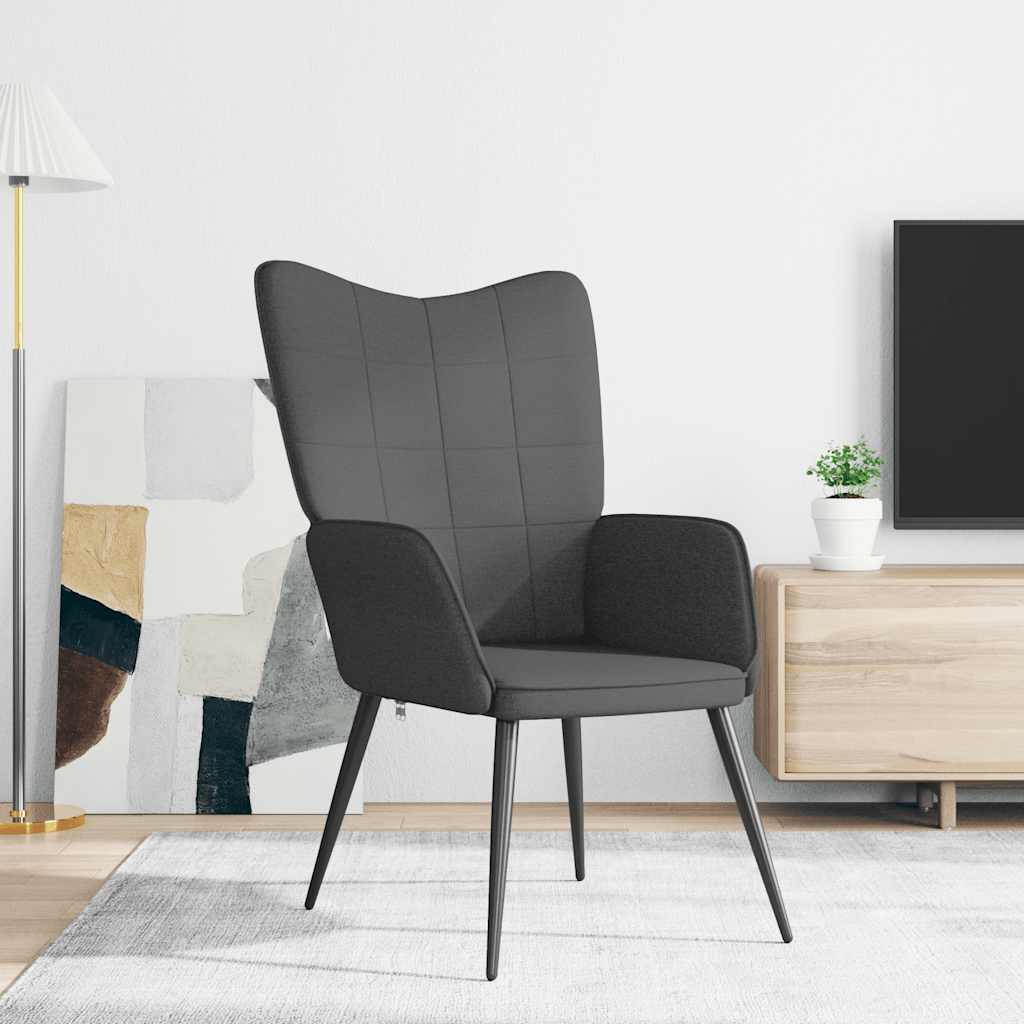 Relaxsessel Dunkelgrau Stoff