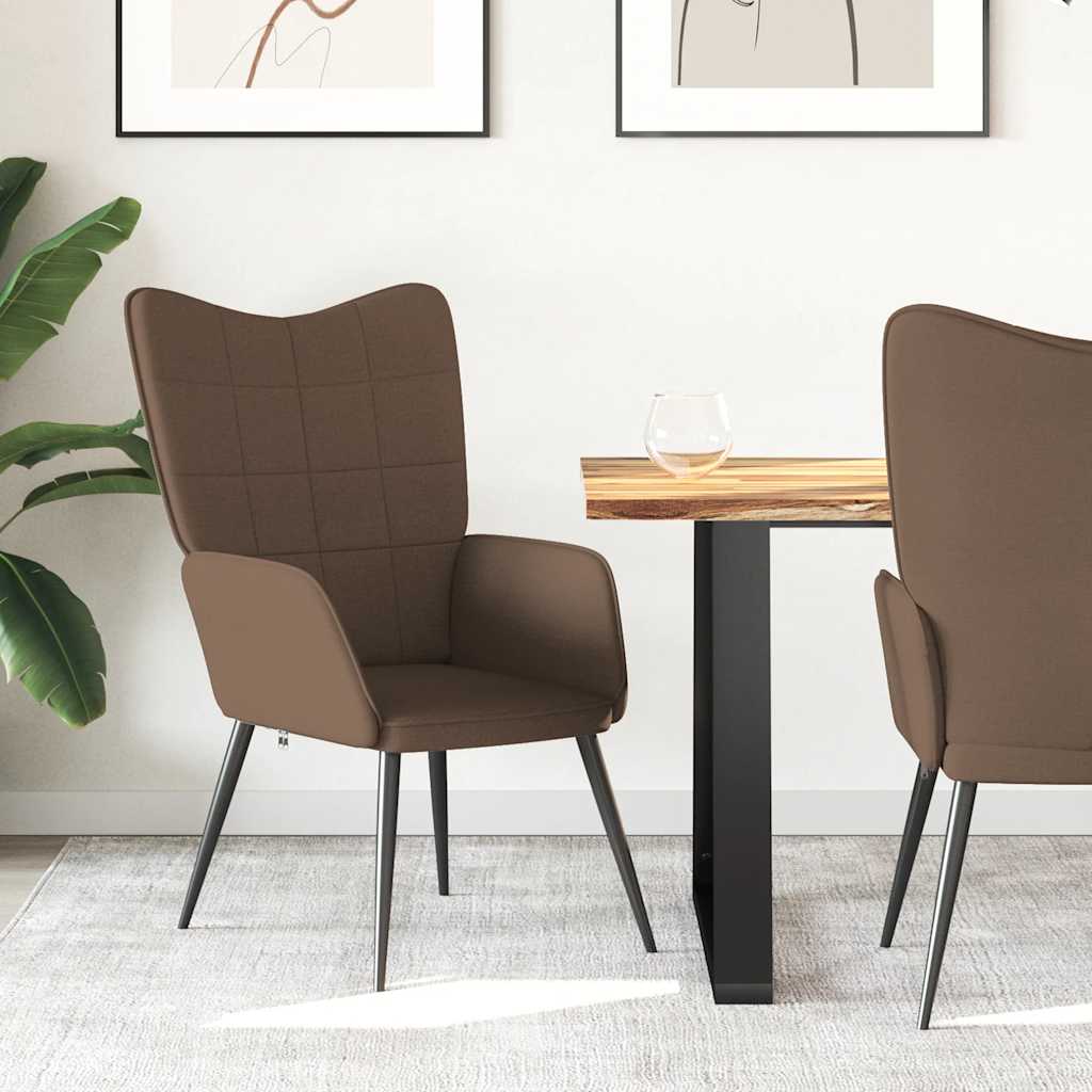 Relaxsessel Braun Stoff