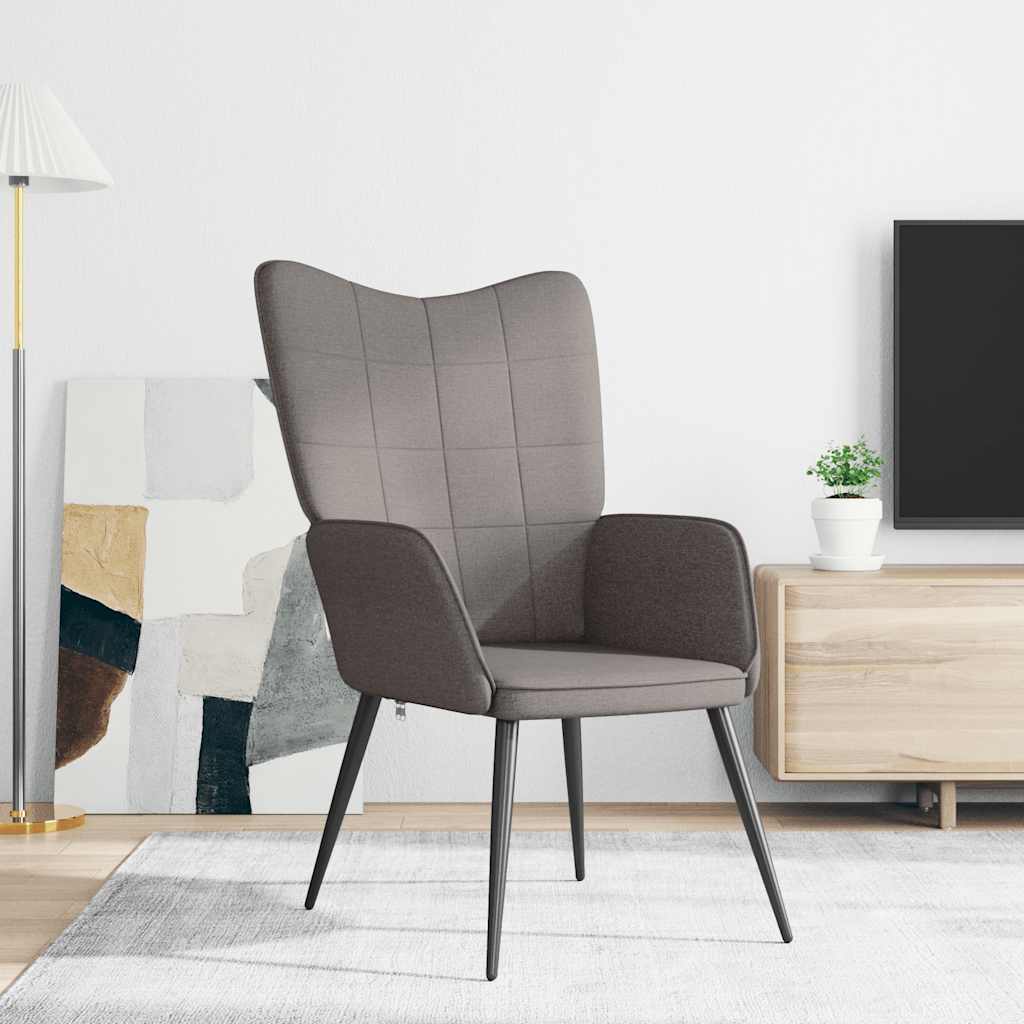 Relaxsessel Taupe Stoff