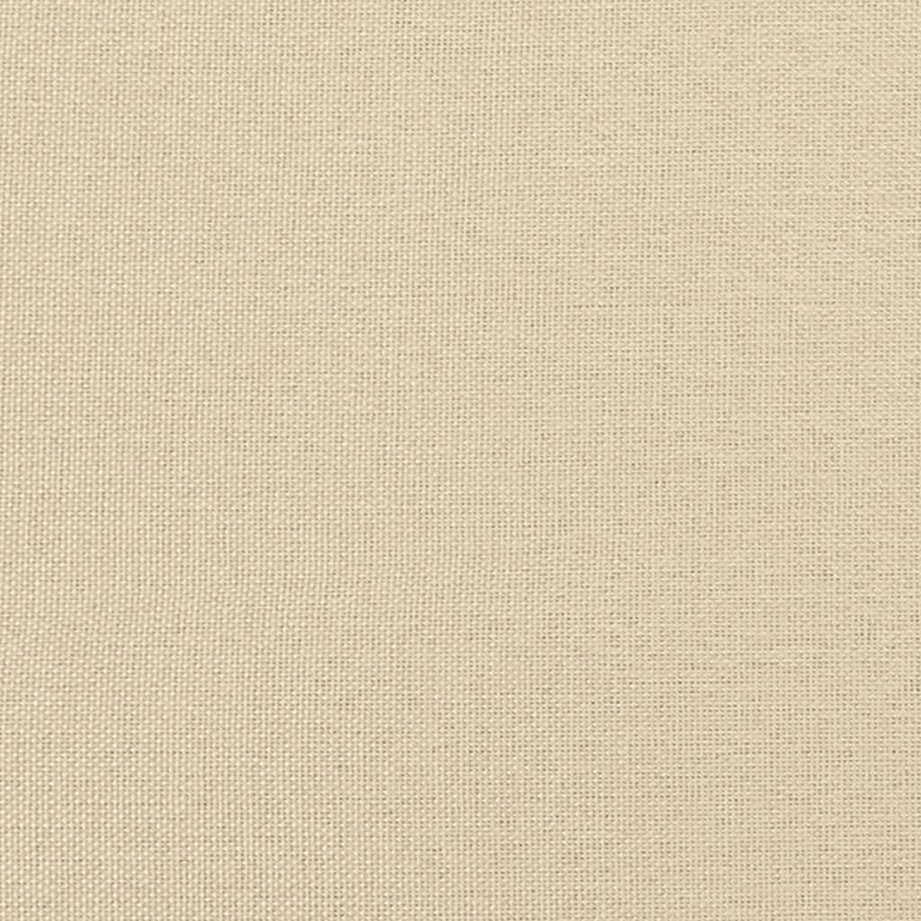 Relaxsessel mit Hocker Creme Stoff