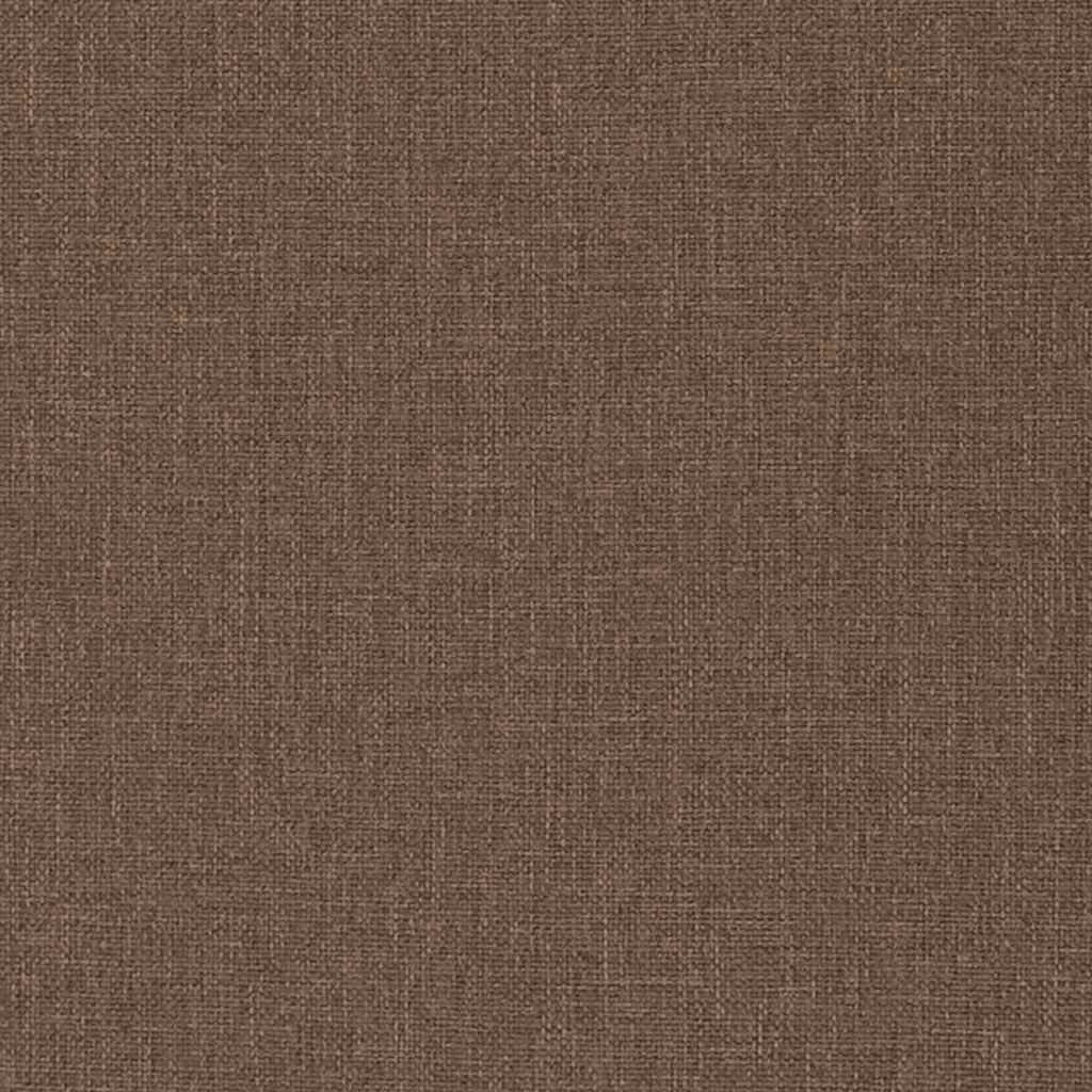 Relaxsessel mit Hocker Braun Stoff