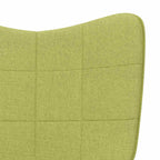 Relaxsessel mit Hocker Grün Stoff