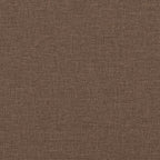 Schaukelsessel mit Hocker Braun Stoff