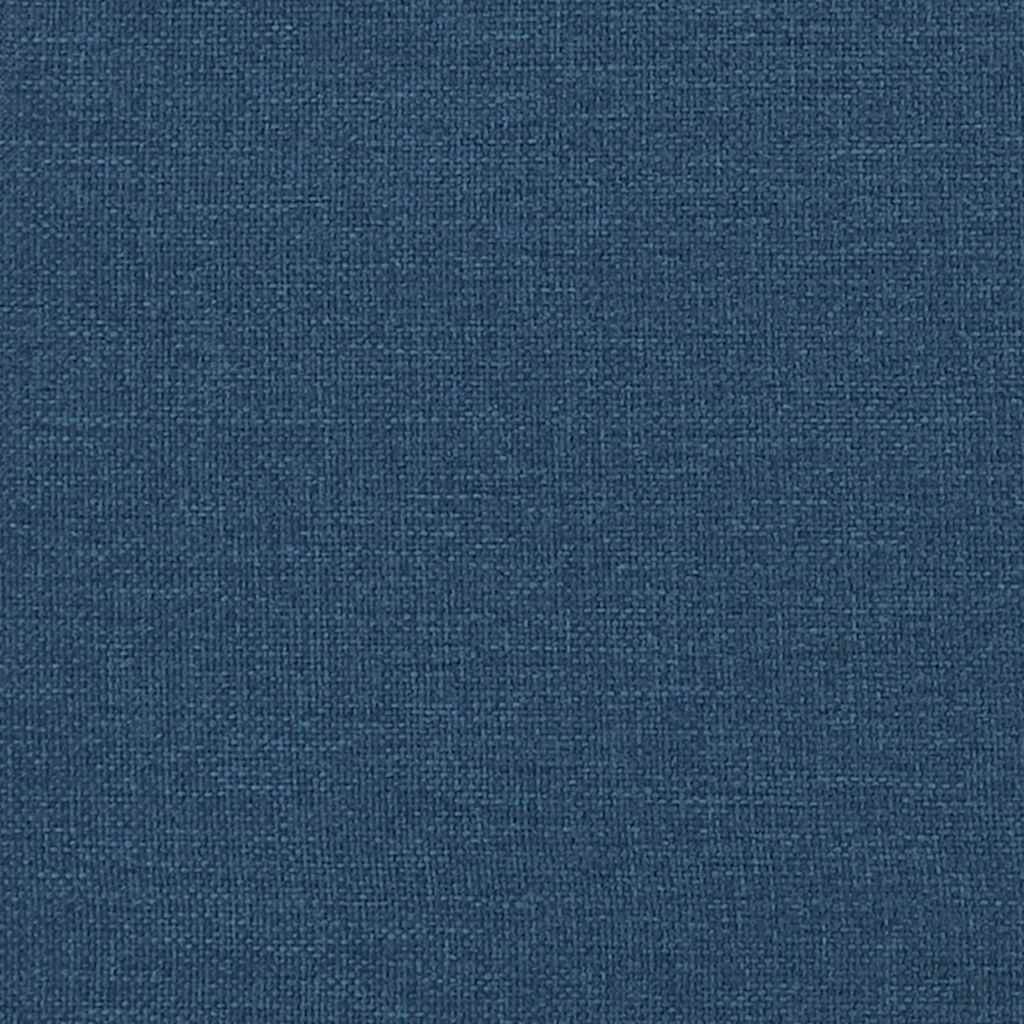 Schaukelsessel mit Hocker Blau Stoff