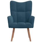 Relaxsessel Blau Samt