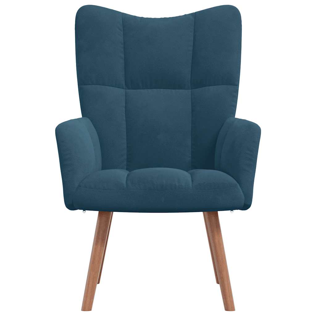 Relaxsessel Blau Samt