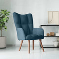 Relaxsessel Blau Samt