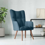 Relaxsessel Blau Samt