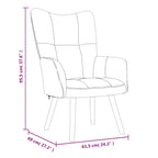 Relaxsessel mit Hocker Rosa Samt