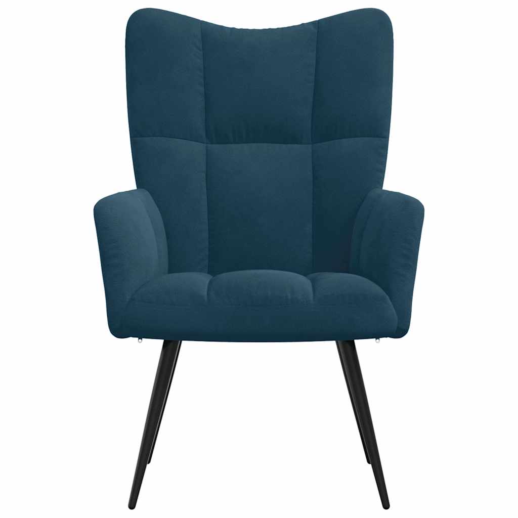Relaxsessel Blau Samt