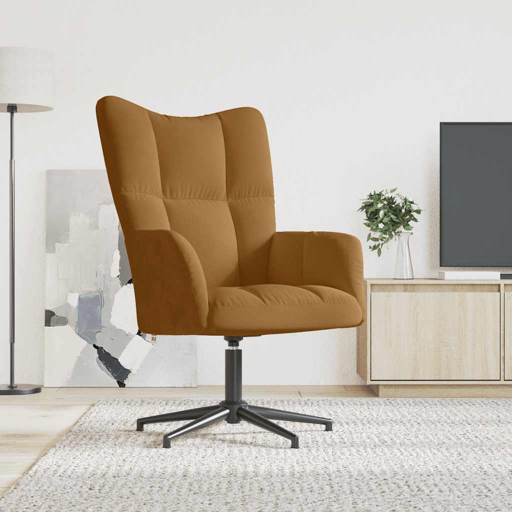 Relaxsessel Braun Samt