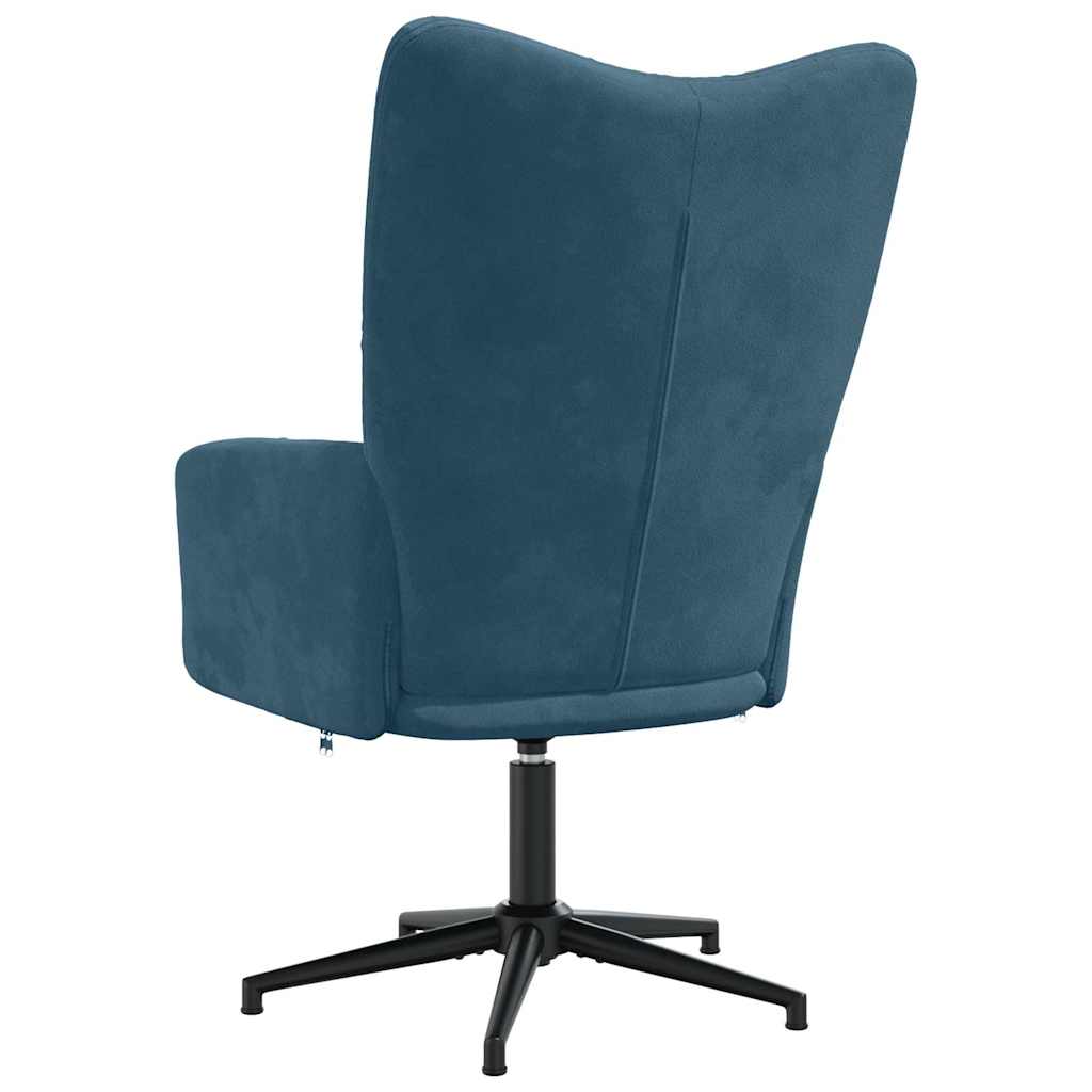 Relaxsessel Blau Samt
