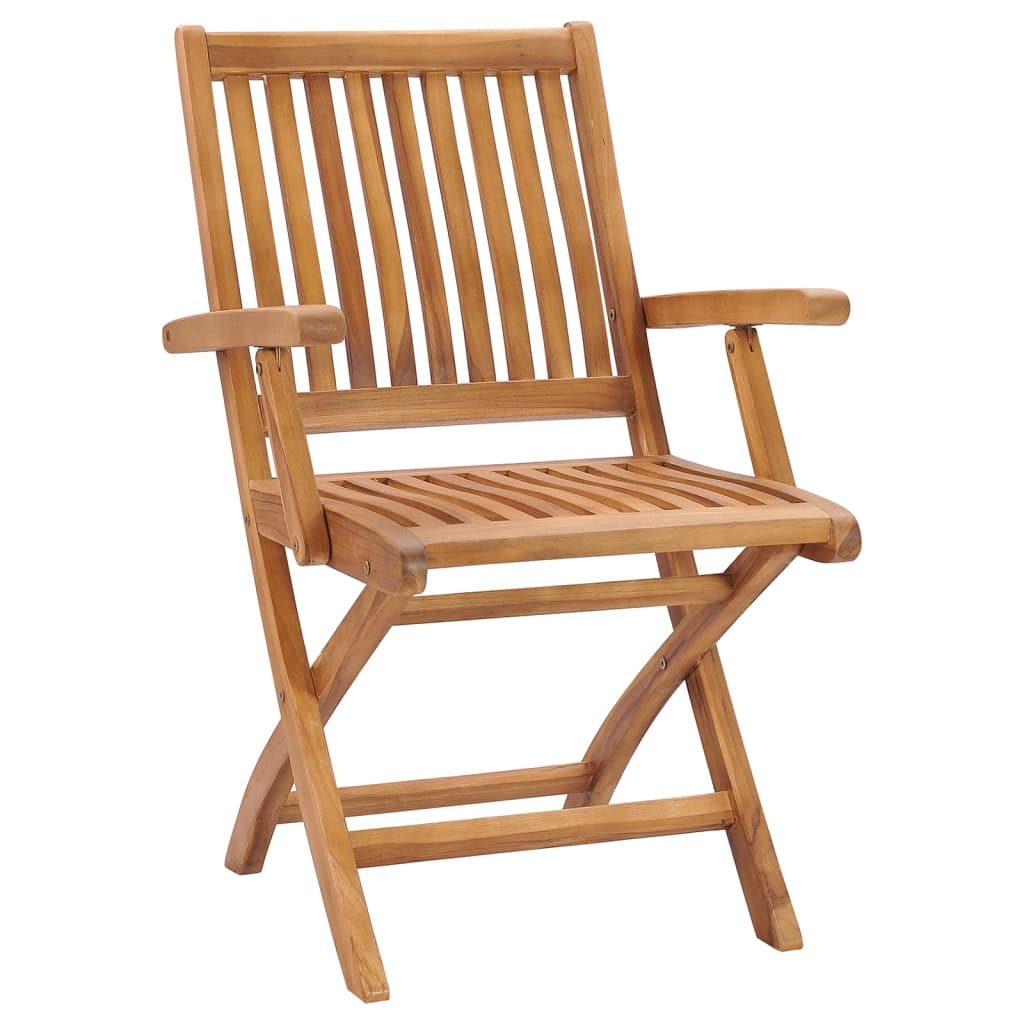 Klappbare Gartenstühle 8 Stk. Massivholz Teak