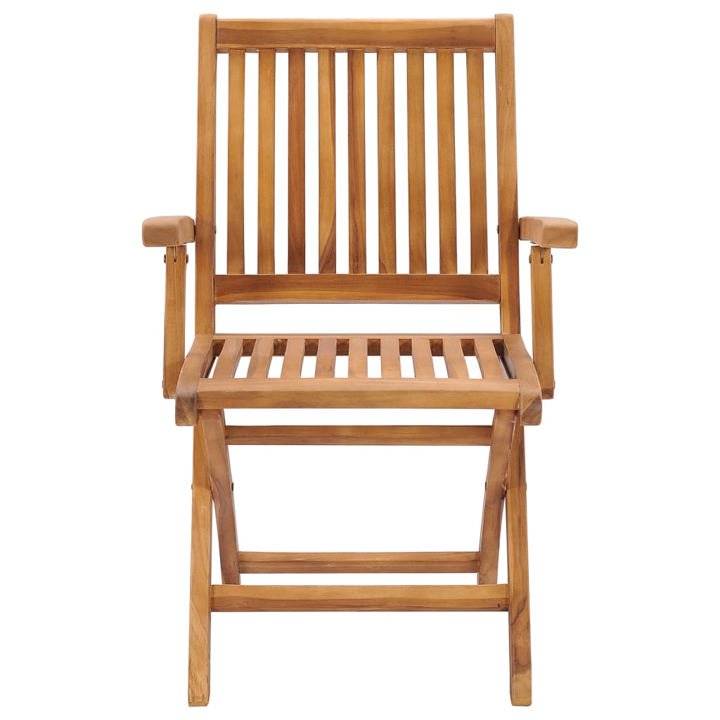 Klappbare Gartenstühle 8 Stk. Massivholz Teak