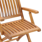 Klappbare Gartenstühle mit Kissen 6 Stk. Massivholz Teak
