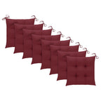 Klappbare Gartenstühle mit Kissen 8 Stk. Massivholz Teak
