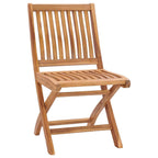 Klappbare Gartenstühle 4 Stk. Massivholz Teak