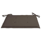 Gartenstühle mit Taupe Kissen 8 Stk. Massivholz Teak