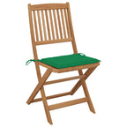 Klappbare Gartenstühle 8 Stk. mit Kissen Massivholz Akazie