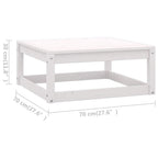 6-tlg. Garten-Lounge-Set mit Kissen Kiefer Massivholz