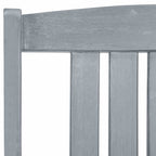 Gartenstühle mit Kissen 6 Stk. Massivholz Akazie Grau