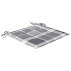 Gartenstühle mit Kissen 6 Stk. Massivholz Akazie Grau