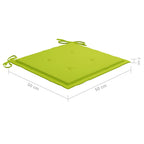 Garten-Essstühle 4 Stk. mit Kissen Massivholz Akazie