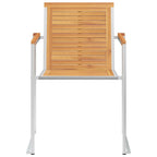 Gartenstühle 8 Stk. mit Kissen Massivholz Teak