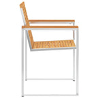 Gartenstühle 8 Stk. mit Kissen Massivholz Teak