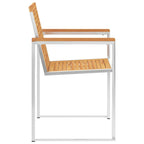Gartenstühle 8 Stk. mit Kissen Massivholz Teak