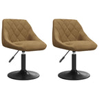 Drehbare Esszimmerstühle 2 pcs Braun 46 x 44 x 77,5 cm