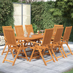 9-tlg. Garten-Essgruppe Massivholz Akazie 160-240 cm