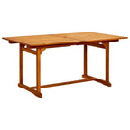 7-tlg. Garten-Essgruppe Massivholz Akazie 160-240 cm
