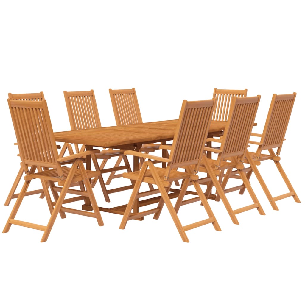 9-tlg. Garten-Essgruppe Massivholz Akazie 160-240 cm