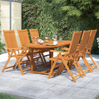 7-tlg. Garten-Essgruppe Massivholz Akazie 120-170 cm