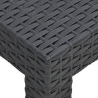2-tlg. Garten-Lounge-Set mit Kissen PP Rattan Anthrazit