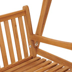 Hollywoodschaukel 174 cm Massivholz Teak