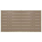 Gartentisch Grau 120x70x66 cm Poly Rattan