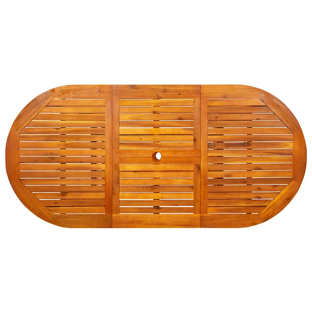 Garten-Esstisch (120-170)x80x75 cm Massivholz Akazie
