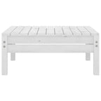 3-tlg. Garten-Lounge-Set Massivholz Kiefer Weiß