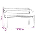 Kinder-Gartenbank 81 cm Chinesisches Tannenholz Grau