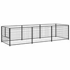 Hundezwinger Schwarz 3 m² Stahl