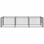 Hundezwinger Schwarz 3 m² Stahl