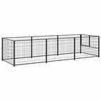 Hundezwinger Schwarz 3 m² Stahl